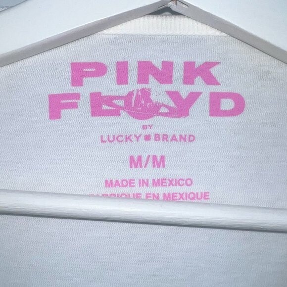 PINK FLOYD T-Shirt LUCKY Brand womens sz Med oversized graphic Vintage style tee - Picture 6 of 11